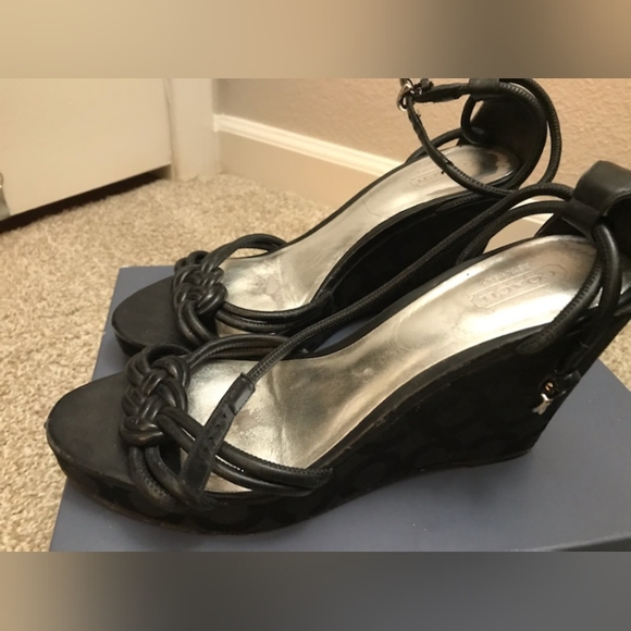 Coach black wedges - Picture 3 of 4